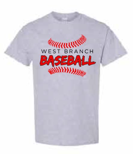 2026 West Branch Baseball Gildan - Softstyle® T-Shirt (Threads)