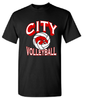 2025 City High Volleyball Gildan - Softstyle® T-Shirt (Shadow Design)