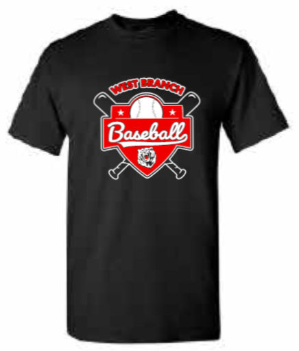 2026 West Branch Baseball Gildan - Softstyle® T-Shirt (Logo)