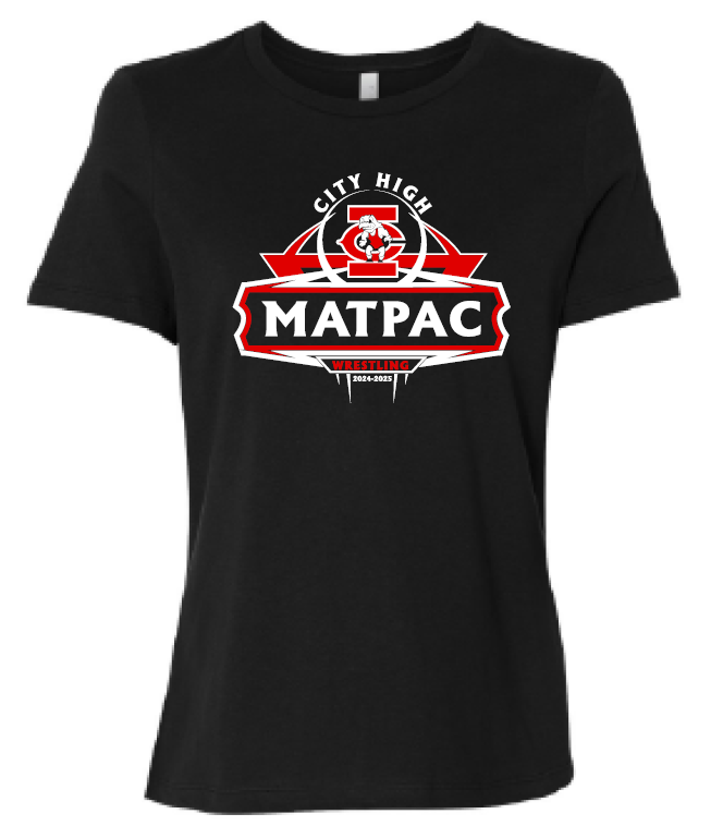 2024 City High Matpac BELLA + CANVAS - Women’s Relaxed Jersey Tee