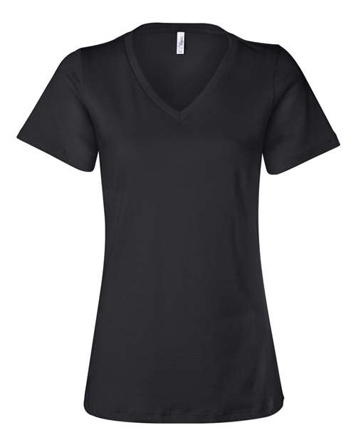 2026 City High Faculty and Staff Bella + Canvas - Women’s Relaxed Jersey V-Neck Tee (Crest Design)