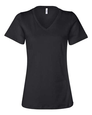 2026 City High Faculty and Staff Bella + Canvas - Women’s Relaxed Jersey V-Neck Tee (Crest Design)