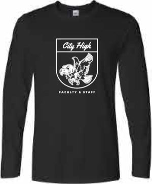 2025 City High Faculty and Staff Gildan - Softstyle® Long Sleeve T-Shirt (Crest Design)
