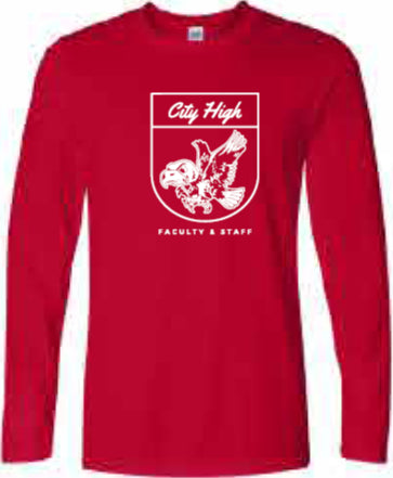 2025 City High Faculty and Staff Gildan - Softstyle® Long Sleeve T-Shirt (Crest Design)