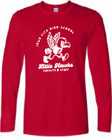 2025 City High Faculty and Staff Gildan - Softstyle® Long Sleeve T-Shirt (Little Hawk Design)