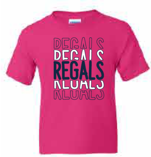 2025 Regina Pink <b>Youth</b> Gildan - DryBlend® T-Shirt (Regals Design)