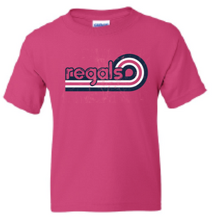 2025 Regina Pink <b>Youth</b> Gildan - Heavy Blend™ Crewneck Sweatshirt (Wave Design)