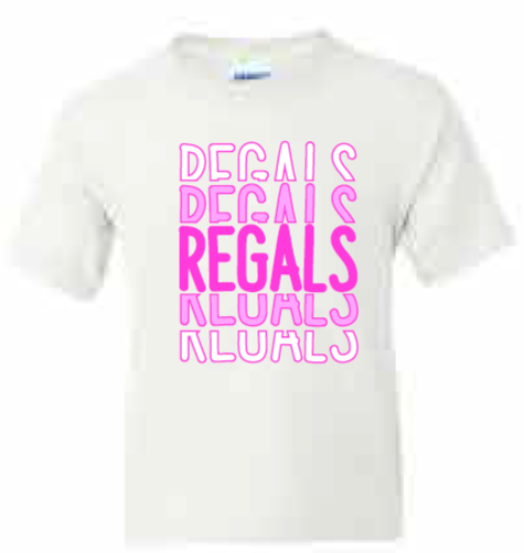 2025 Regina Pink <b>Youth</b> Gildan - DryBlend® T-Shirt (Regals Design)