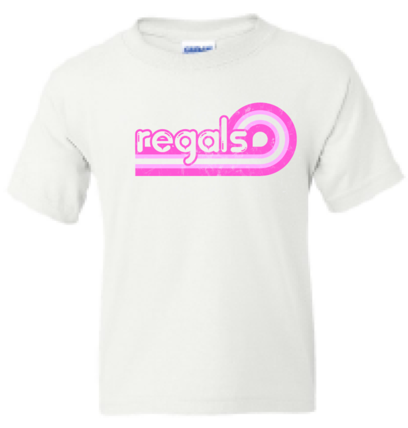 2025 Regina Pink <b>Youth</b> Gildan - Heavy Blend™ Crewneck Sweatshirt (Wave Design)