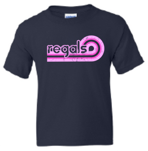 2025 Regina Pink <b>Youth</b> Gildan - Heavy Blend™ Crewneck Sweatshirt (Wave Design)