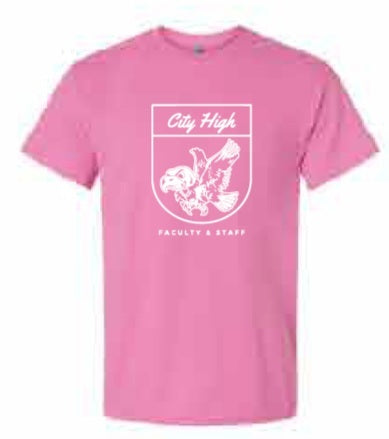 2025 City High Faculty and Staff Gildan - DryBlend® T-Shirt (Crest Design)