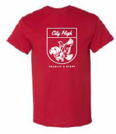 2025 City High Faculty and Staff Gildan - DryBlend® T-Shirt (Crest Design)