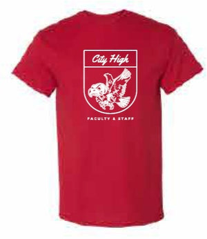 2025 City High Faculty and Staff Gildan - DryBlend® T-Shirt (Crest Design)