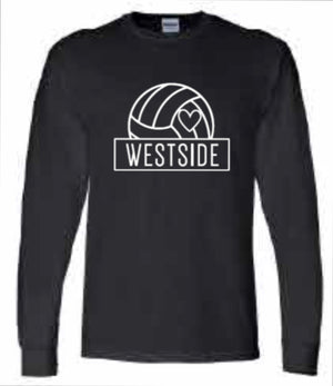 2025 Westside Volleyball Gildan - DryBlend® 50-50 Long Sleeve T-Shirt (Volleyball Design)