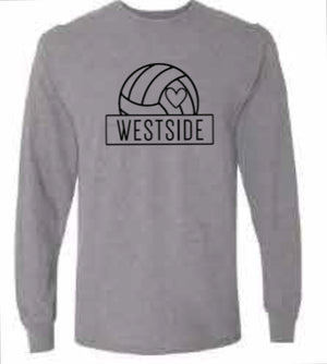 2025 Westside Volleyball Gildan - DryBlend® 50-50 Long Sleeve T-Shirt (Volleyball Design)