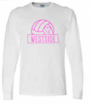 2025 Westside Volleyball Gildan - DryBlend® 50-50 Long Sleeve T-Shirt (Volleyball Design)