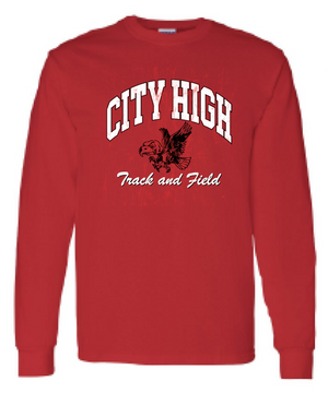 2025 City High Boys Track & Field Gildan - DryBlend® 50-50 Long Sleeve T-Shirt