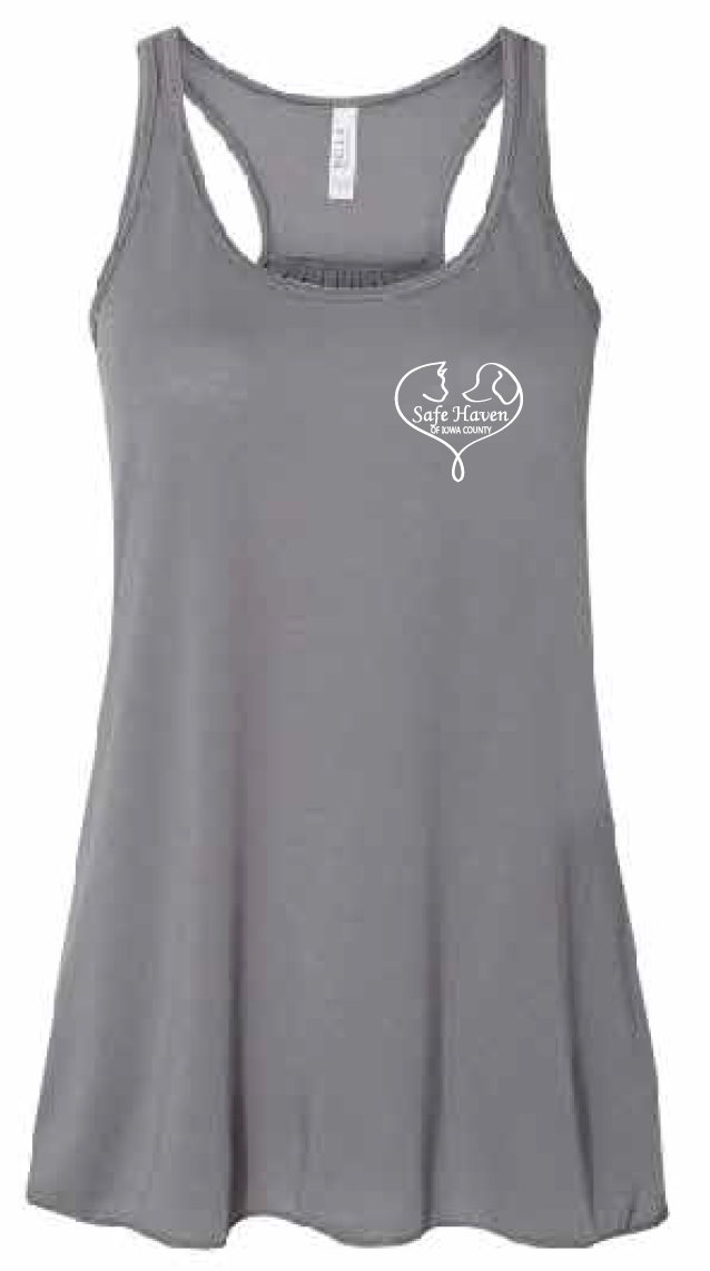 2026 Spring Safe Haven Bella + Canvas - Women's Flowy Racerback Tank