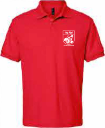 2025 City High Faculty and Staff Gildan - Unisex DryBlend® Jersey Polo (Crest Design)