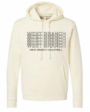 2026 West Branch Volleyball Next Level - Unisex Santa Barbara Hoodie Sweatshirt (Letter Design)