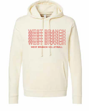 2026 West Branch Volleyball Next Level - Unisex Santa Barbara Hoodie Sweatshirt (Letter Design)
