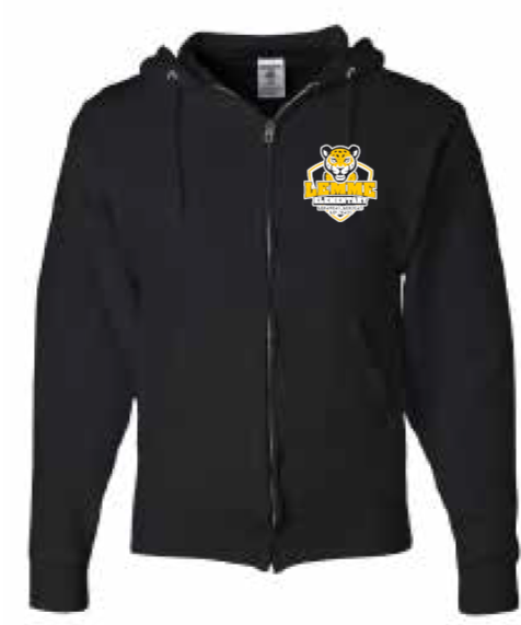 2025 Lemme Leopards JERZEES - NuBlend® Full-Zip Hooded Sweatshirt (Logo Design)