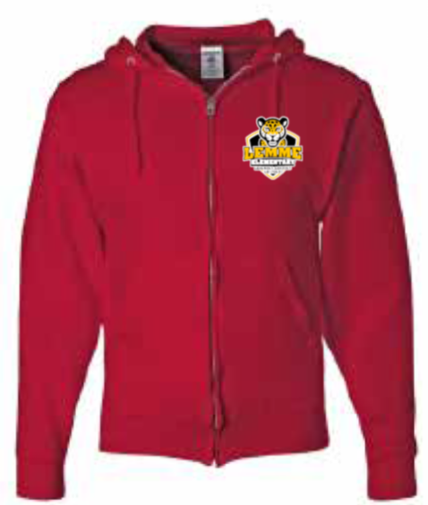 2025 Lemme Leopards JERZEES - NuBlend® Full-Zip Hooded Sweatshirt (Logo Design)