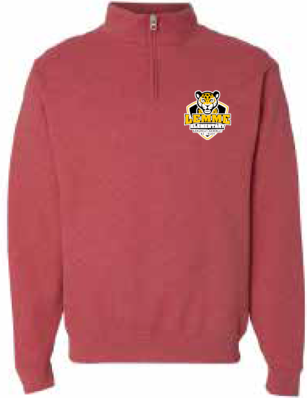 2025 Lemme Leopards JERZEES - Nublend® Cadet Collar Quarter-Zip Sweatshirt (Logo Design)