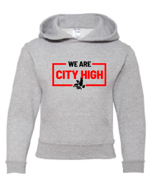 2025 City High Fall Spirit Jerzees - <b>Youth</b> NuBlend® Hooded Sweatshirt (We Are Design)