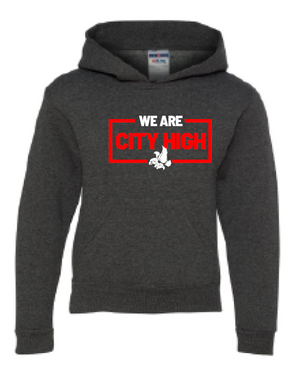2025 City High Fall Spirit Jerzees - <b>Youth</b> NuBlend® Hooded Sweatshirt (We Are Design)