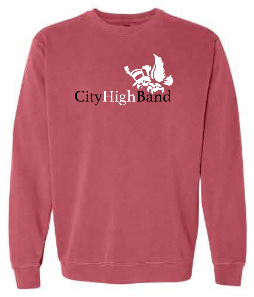 2026 City High Band Comfort Colors - Unisex Garment-Dyed Crewneck Sweatshirt