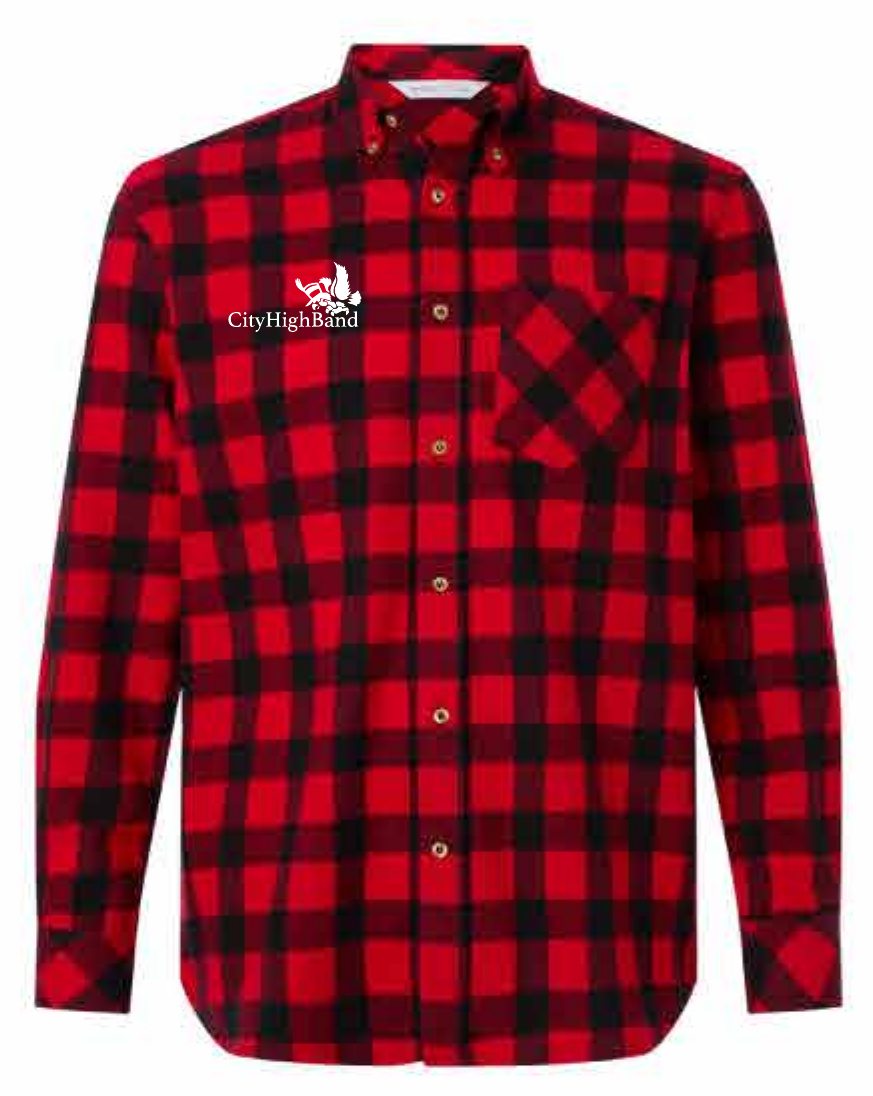 2026 City High Band Boxercraft - Men's Flannel Button Down Shirt