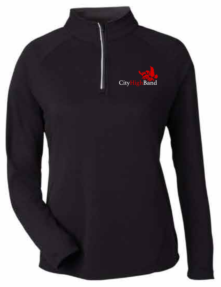 2026 City High Band CORE365 - Women's Origin Performance Pique Quarter-Zip Pullover
