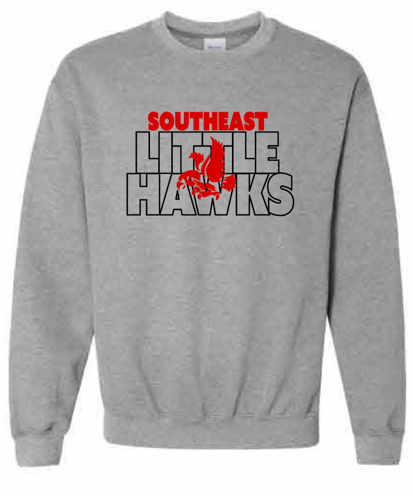 2026 Southeast Middle School Gildan - Heavy Blend™ Crewneck Sweatshirt (Block)