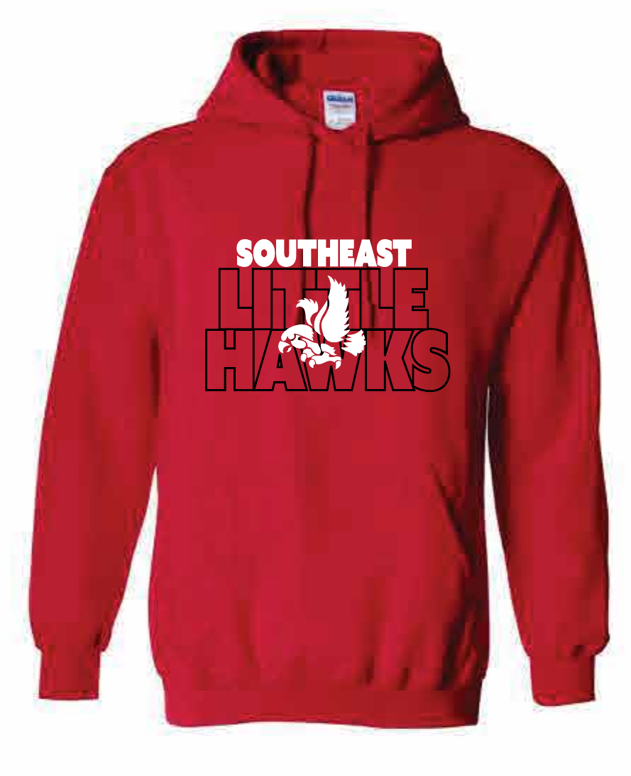 2026 Southeast Middle School Gildan - Heavy Blend™ Hooded Sweatshirt (Block)