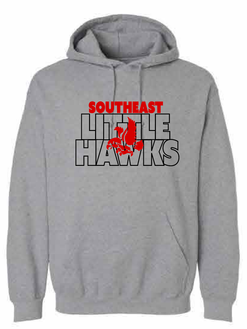 2026 Southeast Middle School Gildan - Heavy Blend™ Hooded Sweatshirt (Block)