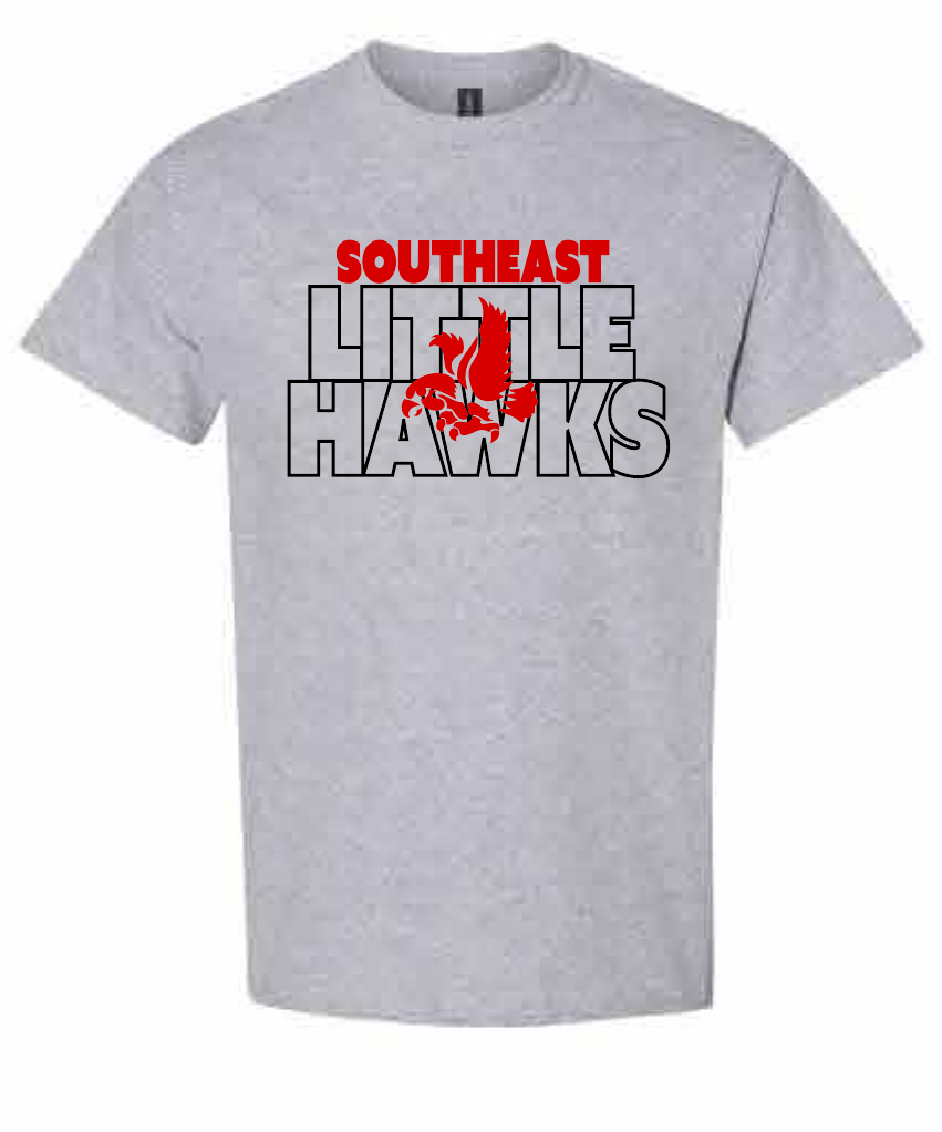 2026 Southeast Middle School Gildan - Heavy Cotton™ T-Shirt (Block)