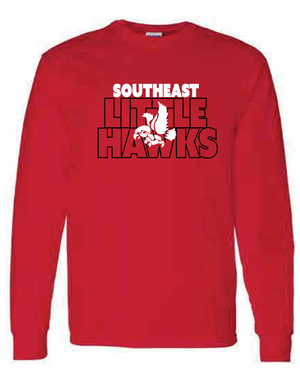 2026 Southeast Middle School Gildan - Heavy Cotton™ Long Sleeve T-Shirt (Block)