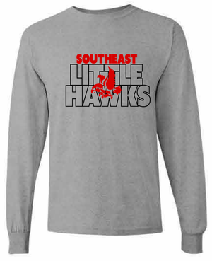 2026 Southeast Middle School Gildan - Heavy Cotton™ Long Sleeve T-Shirt (Block)