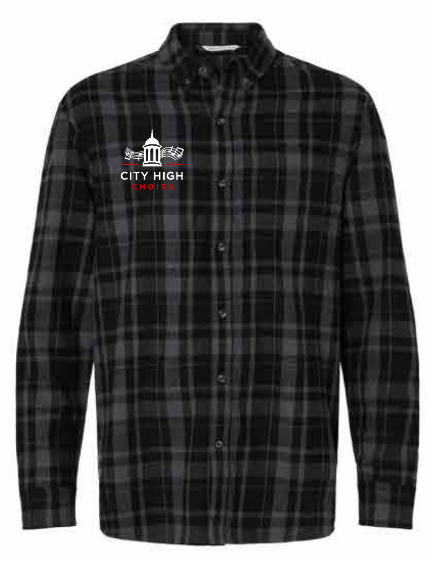 2026 City High Choirs Boxercraft - Men's Flannel Button Down Shirt
