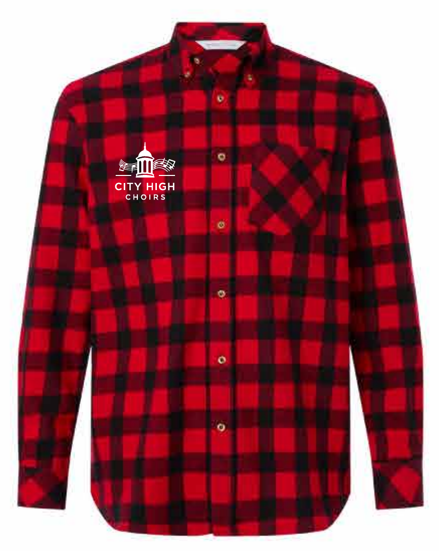 2026 City High Choirs Boxercraft - Men's Flannel Button Down Shirt
