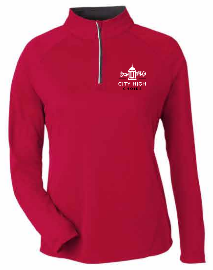 2026 City High Choirs CORE365 - Women's Origin Performance Pique Quarter-Zip Pullover