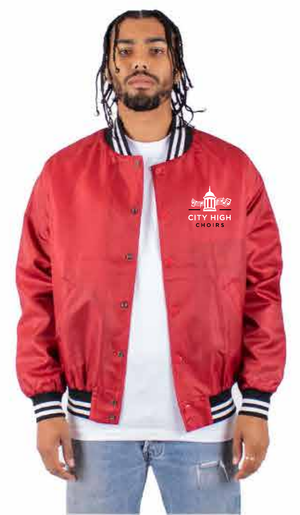 2026 City High Choirs Shaka Wear - Unisex Varsity Bomber Jacket