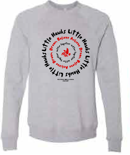 2025 Southeast Winter Sports BELLA + CANVAS - Sponge Fleece Raglan Crewneck Sweatshirt (Circle Design)