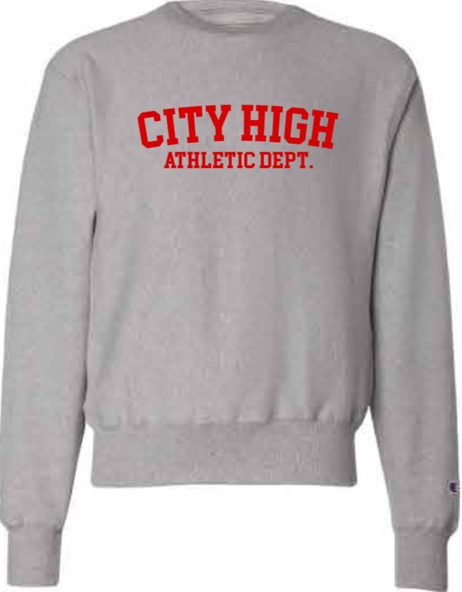 2026 City High Fall Spirit Store Champion - Reverse Weave® Crewneck Sweatshirt (City High Design)
