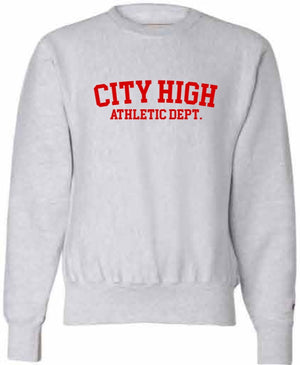 2026 City High Fall Spirit Store Champion - Reverse Weave® Crewneck Sweatshirt (City High Design)
