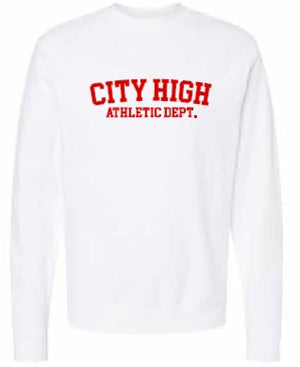 2026 City High Fall Spirit Store Independent Trading Co. - Unisex Midweight Crewneck Sweatshirt (City High Design)