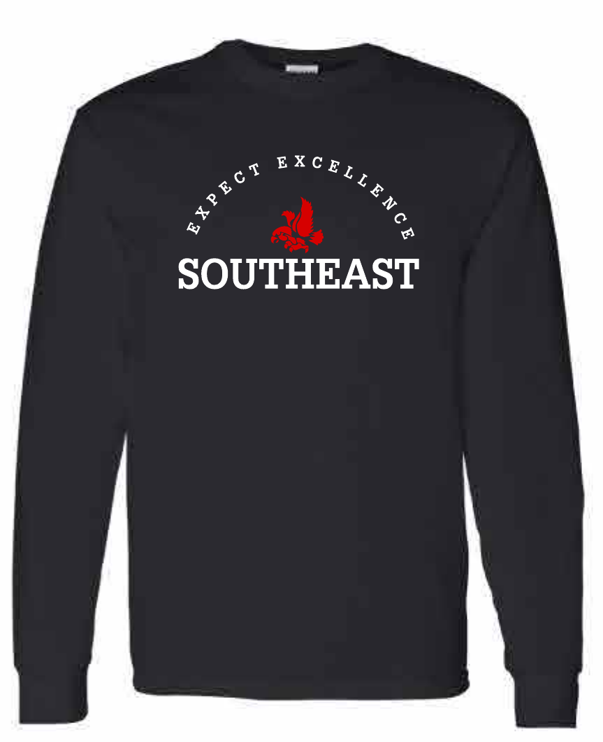 2026 Southeast Middle School Gildan - Heavy Cotton™ Long Sleeve T-Shirt (Excellence)