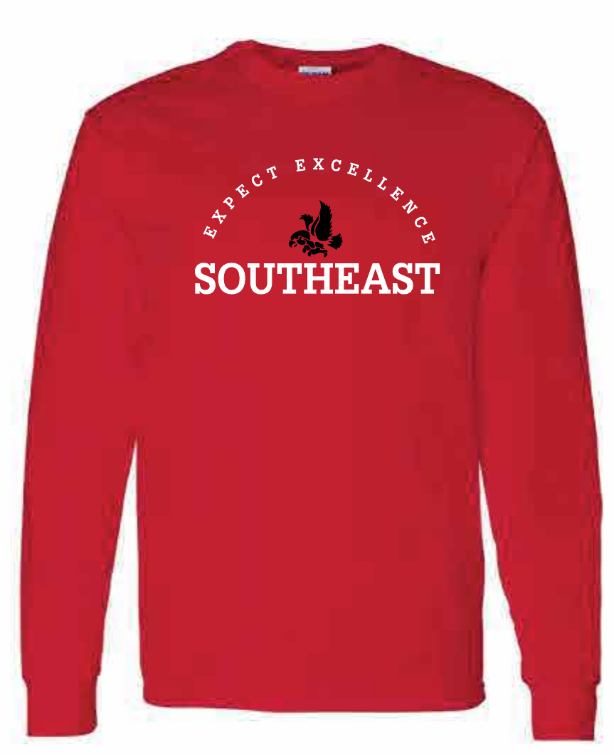 2026 Southeast Middle School Gildan - Heavy Cotton™ Long Sleeve T-Shirt (Excellence)