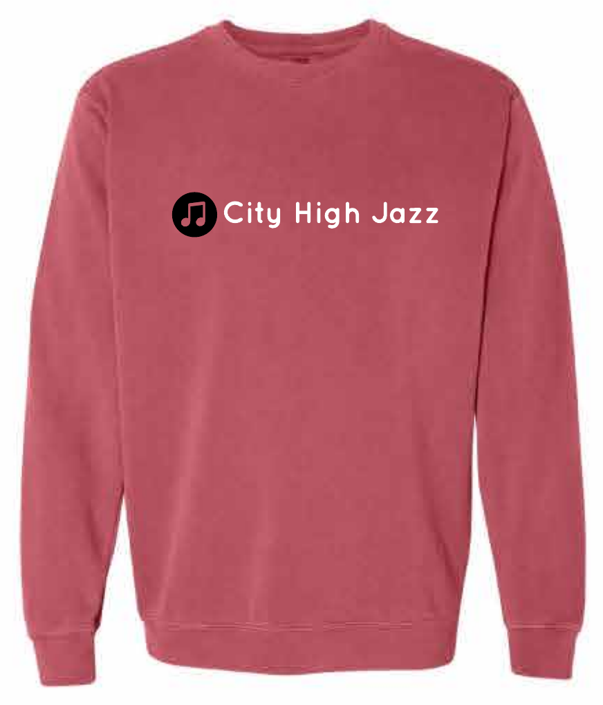 2026 City High Jazz Comfort Colors - Unisex Garment-Dyed Crewneck Sweatshirt